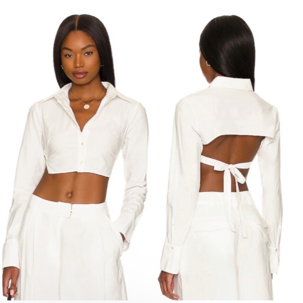 NWT Free People × REVOLVE Ellen Top in Ivory size Medium - Picture 1 of 6
